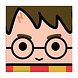 Gekleurde Harry Potter Servetten 33cm 16st Gekleurde Harry Potter Servetten 33cm 16st