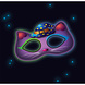 Masker Kat Glow In The Dark 19cm Masker Kat Glow In The Dark 19cm