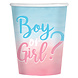 Gender Reveal Bekers 250ml 8st Gender Reveal Bekers 250ml 8st