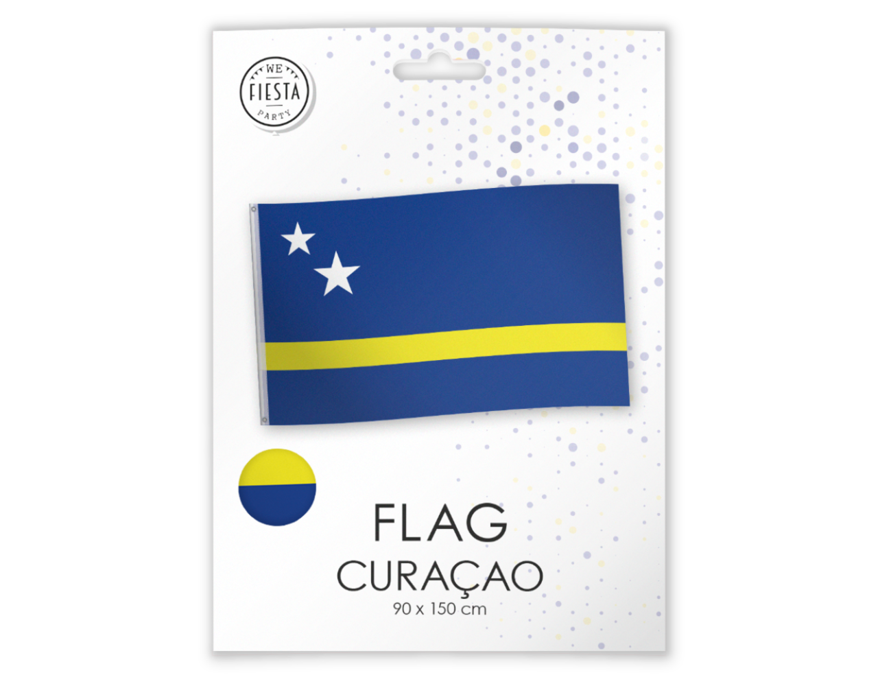 Vlag Curacao 1,5m Partywinkel