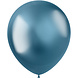 Blauwe Ballonnen Chroom 33cm 50st Blauwe Ballonnen Chroom 33cm 50st