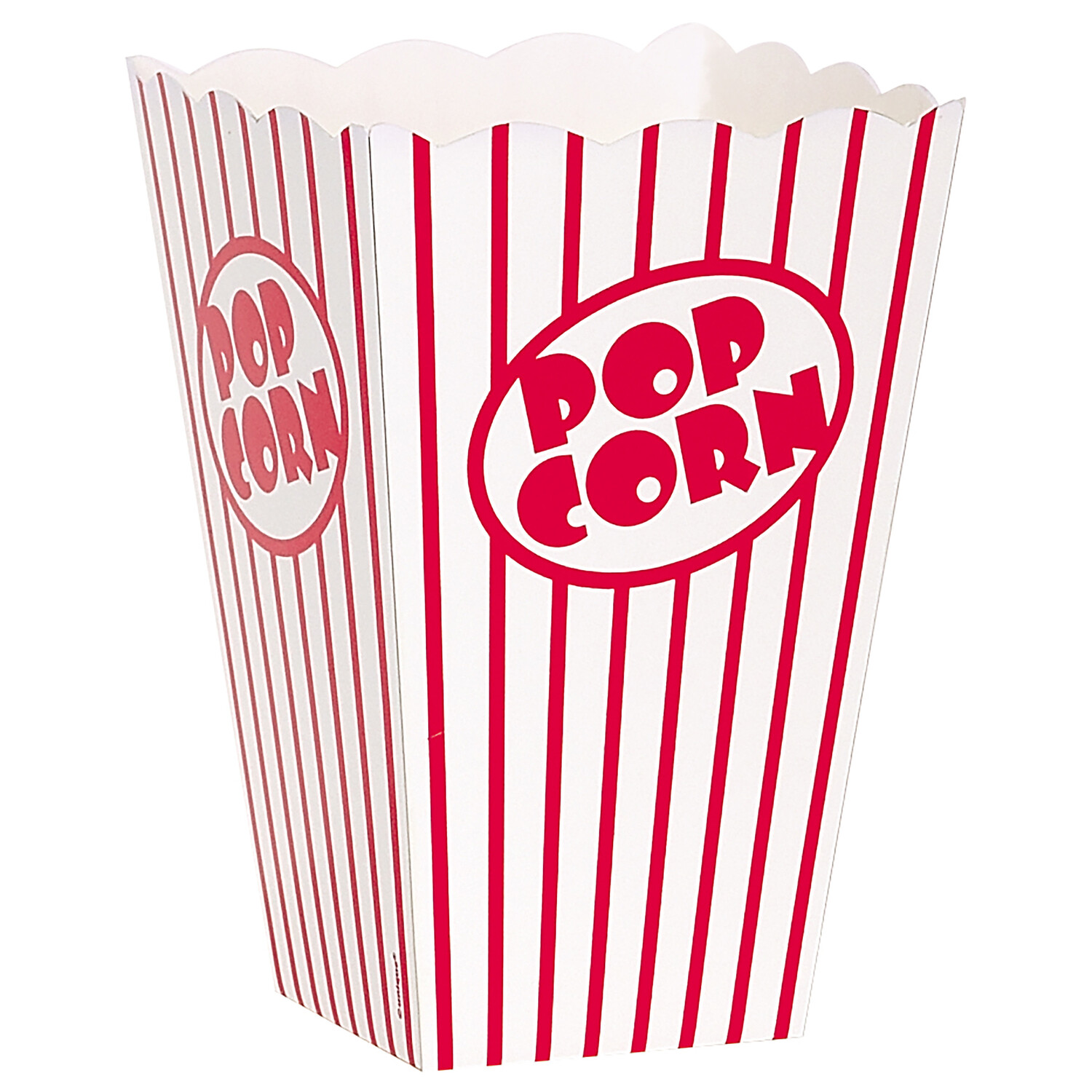 Popcorn Bakjes 16cm 10st - Partywinkel