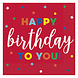 Gekleurde Happy Birthday Servetten 33cm 16st Gekleurde Happy Birthday Servetten 33cm 16st