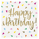 Happy Birthday Servetten Confetti 16st Happy Birthday Servetten Confetti 16st