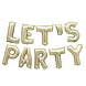 Gouden Ballonnen Set Let'S Party 12 delig Gouden Ballonnen Set Let'S Party 12 delig