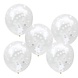 Confetti Ballon 30cm 5st Confetti Ballon 30cm 5st