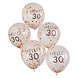 Doorzichtige Confetti Ballonnen 30 Jaar 30cm 5st Doorzichtige Confetti Ballonnen 30 Jaar 30cm 5st