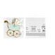 Blauwe Servetten Kinderwagen 14cm 20st Blauwe Servetten Kinderwagen 14cm 20st