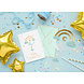 Blauwe Uitnodigingen Hello Little One 14x20cm 11st Blauwe Uitnodigingen Hello Little One 14x20cm 11st