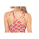 Festival setje (top met rok) (V) rood Festival setje (top met rok) (V) rood