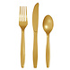 Goud Bestek Plastic 24st Goud Bestek Plastic 24st