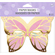 Gekleurde Vlinder Maskers 19cm 8st Gekleurde Vlinder Maskers 19cm 8st