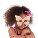 Gekleurde Vlinder Maskers 19cm 8st Gekleurde Vlinder Maskers 19cm 8st
