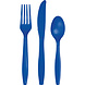 Blauwe Bestek Plastic 24st Blauwe Bestek Plastic 24st