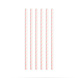 Papieren Rietjes Baby Roze Gestreept 19,7cm 20st Papieren Rietjes Baby Roze Gestreept 19,7cm 20st