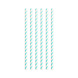Papieren Rietjes Baby Blauw Gestreept 19,7cm 20st Papieren Rietjes Baby Blauw Gestreept 19,7cm 20st