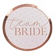Rose Gouden Borden Team Bride 25cm 8st Rose Gouden Borden Team Bride 25cm 8st