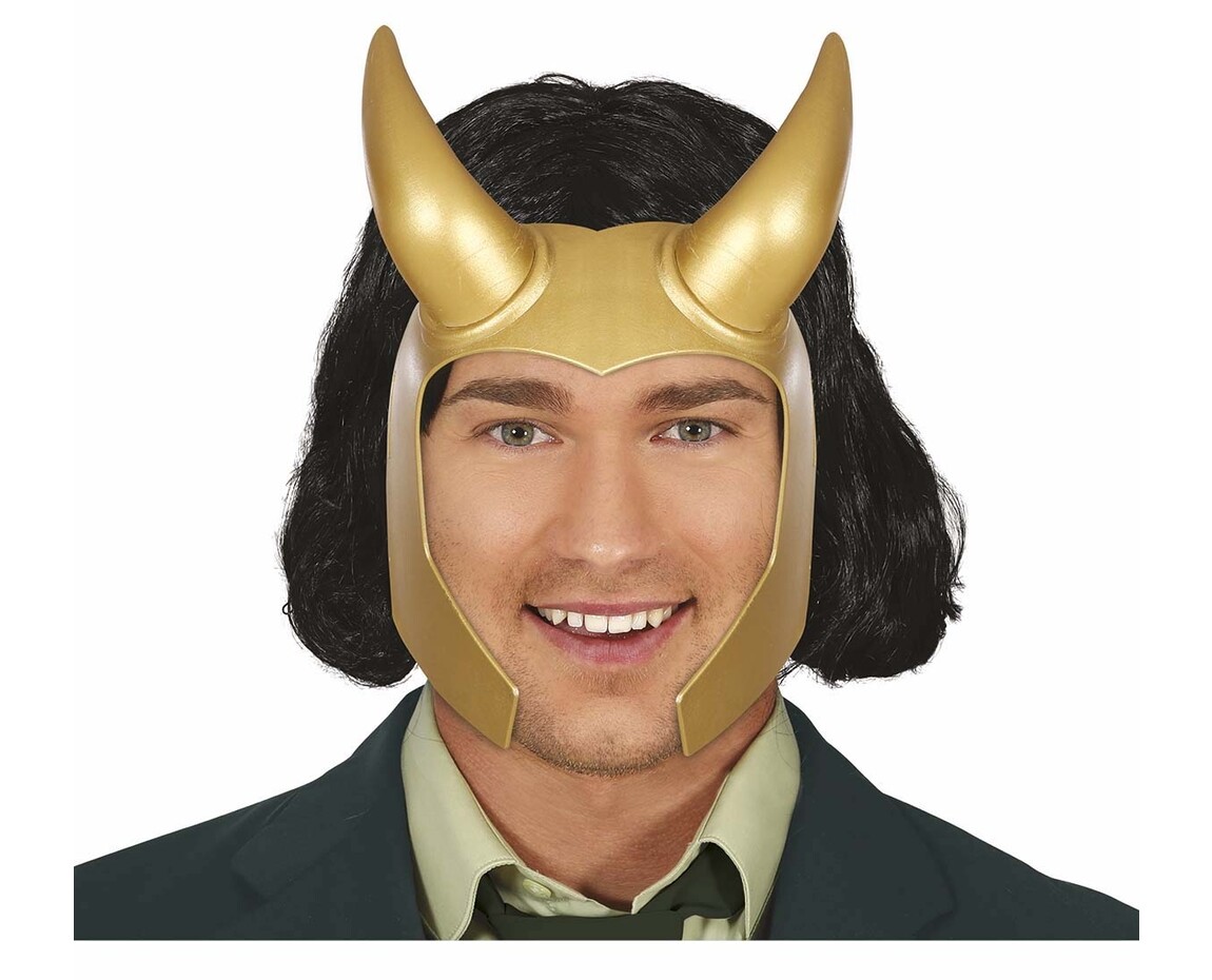 Gouden Helm Met Hoorns - Partywinkel