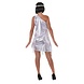 Flapper Jurk Dames Zilver Flapper Jurk Dames Zilver