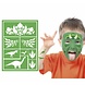 Groene Schmink Stencil 14x20cm Groene Schmink Stencil 14x20cm
