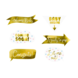 Foto Props Babyshower Goud 6st Foto Props Babyshower Goud 6st