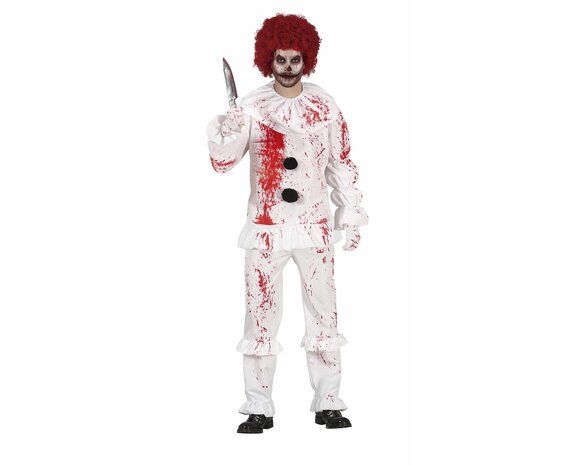 Clown Halloween Kostuum Heren Bloederig - Partywinkel