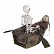 Halloween Tafeldecoratie Boot Met Skelet 37cm Halloween Tafeldecoratie Boot Met Skelet 37cm