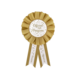 Goud Witte Pensioen Rozet Goud Witte Pensioen Rozet