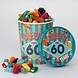 Gekleurde Snoepbakje 60 Jaar 12cm Gekleurde Snoepbakje 60 Jaar 12cm