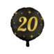 Goud Zwarte Helium Ballon 20 Jaar Leeg Goud Zwarte Helium Ballon 20 Jaar Leeg