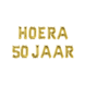 Gouden Ballonnen Set 50 Jaar Hoera 1,9m Gouden Ballonnen Set 50 Jaar Hoera 1,9m