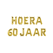 Gouden Ballonnen Set 60 Jaar Hoera 1,9m Gouden Ballonnen Set 60 Jaar Hoera 1,9m