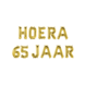 Gouden Ballonnen Set 65 Jaar Hoera 1,9m Gouden Ballonnen Set 65 Jaar Hoera 1,9m