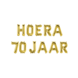 Gouden Ballonnen Set 70 Jaar Hoera 1,9m Gouden Ballonnen Set 70 Jaar Hoera 1,9m