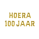 Gouden Ballonnen Set 100 Jaar Hoera 1,9m Gouden Ballonnen Set 100 Jaar Hoera 1,9m