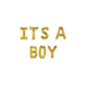 Gouden Ballonnen Set Its A Boy 1,9m Gouden Ballonnen Set Its A Boy 1,9m