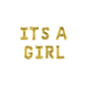 Gouden Ballonnen Set Its A Girl 1,9m Gouden Ballonnen Set Its A Girl 1,9m