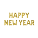 Gouden Ballonnen Set Happy New Year 1,9m Gouden Ballonnen Set Happy New Year 1,9m