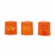 Doos 12 Kaarsen Oranje En Zwart W/Licht 4.5X4.5Cms Doos 12 Kaarsen Oranje En Zwart W/Licht 4.5X4.5Cms