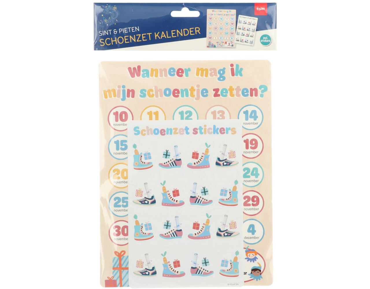 Aftelkalender Wanneer mag ik mijn schoentje zetten Partywinkel Aftelkalender Wanneer mag ik mijn schoentje zetten Partywinkel