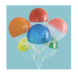 Ballonnen Half Gekleurd 30cm 6st Ballonnen Half Gekleurd 30cm 6st
