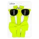Accessoireset Neon geel partybril, vlinderstrik en bretels Accessoireset Neon geel partybril, vlinderstrik en bretels