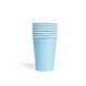 8 Paper cups 210ml Light blue 8 Paper cups 210ml Light blue
