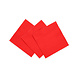 20 Napkins 3-ply 24x24cm Red 20 Napkins 3-ply 24x24cm Red