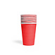 8 Paper cups 210ml Red 8 Paper cups 210ml Red