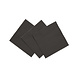 20 Napkins 3-ply 24x24cm Black 20 Napkins 3-ply 24x24cm Black