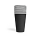 10 Paper cups 350ml Black 10 Paper cups 350ml Black