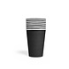 8 Paper cups 210ml Black 8 Paper cups 210ml Black