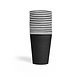 14 Paper cups 210ml Black 14 Paper cups 210ml Black