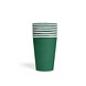 8 Paper cups 210ml Dark green 8 Paper cups 210ml Dark green